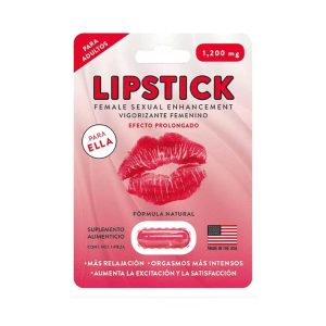 Pastilla vigorizante para mujer Lipstick suplemento natural para aumentar el placer femenino Orgie México