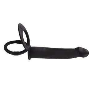 Extensión doble penetración con doble anillo retardante para pareja compatible con vibrador bala