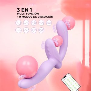 Vibrador multifunción con nueve modos de uso.
