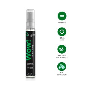 Spray bucal Wow! con mentol y eucalipto