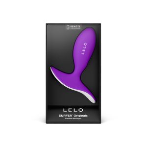 Masajeador prostático control remoto LELO morado.